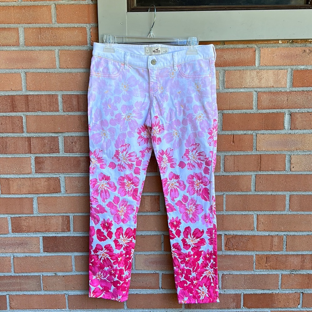 Hollister Flowered Jeans